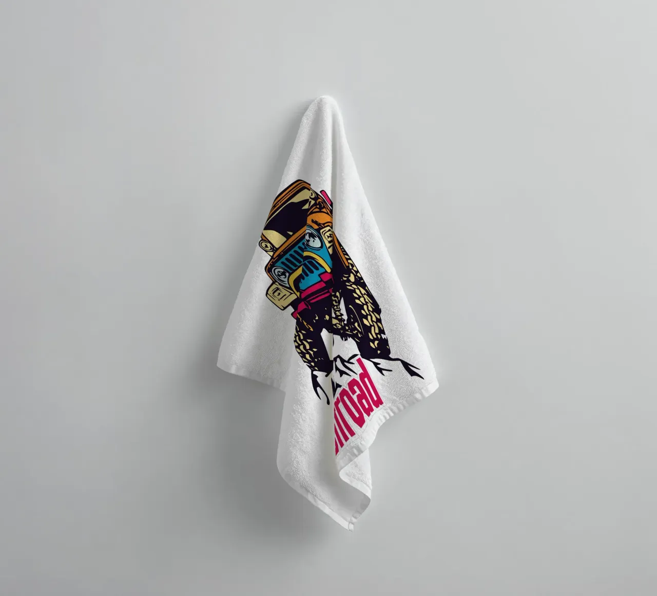 Offroad badhanddoek van Unique Urban Life