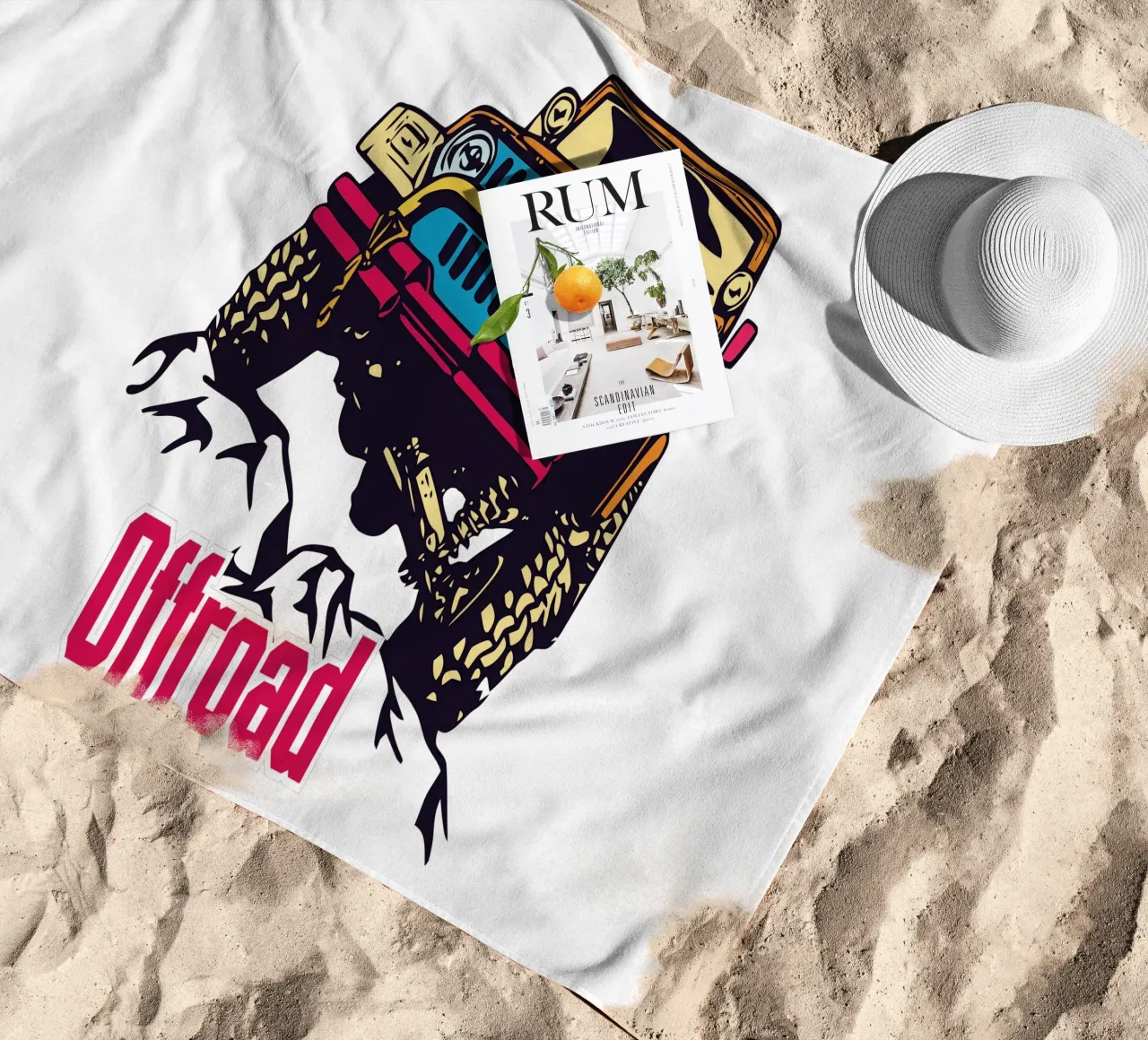 Offroad Strandtuch von Unique Urban Life