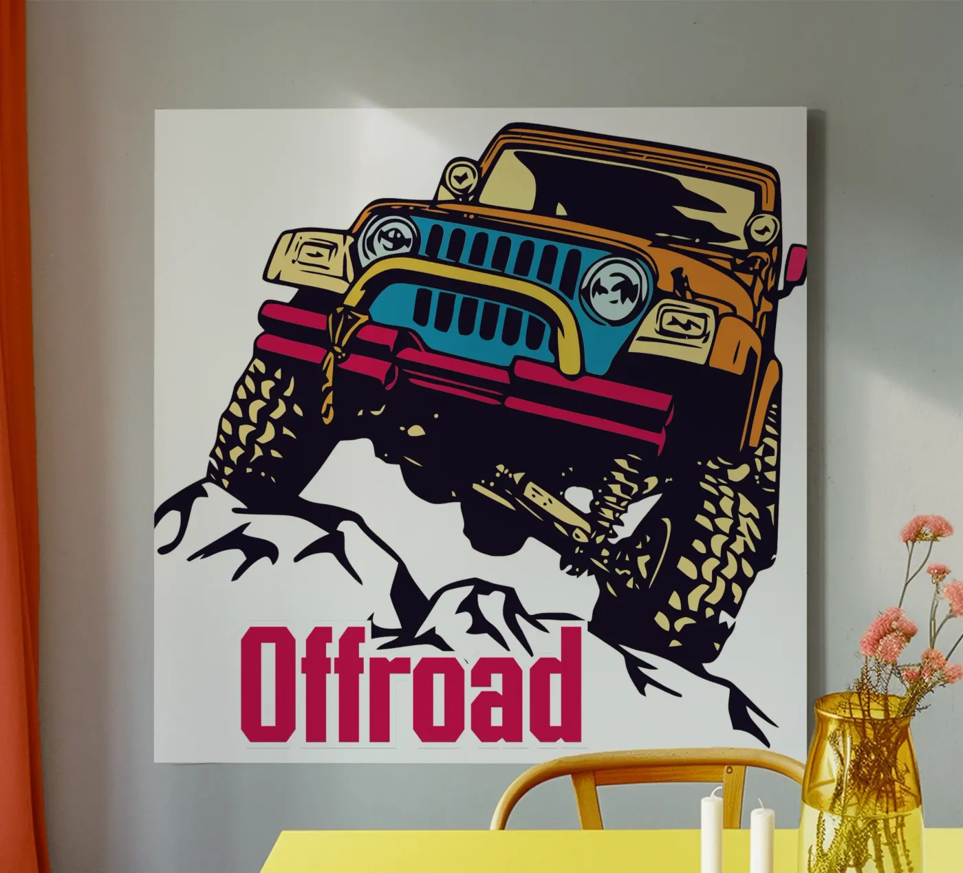 Offroad canvas van Unique Urban Life