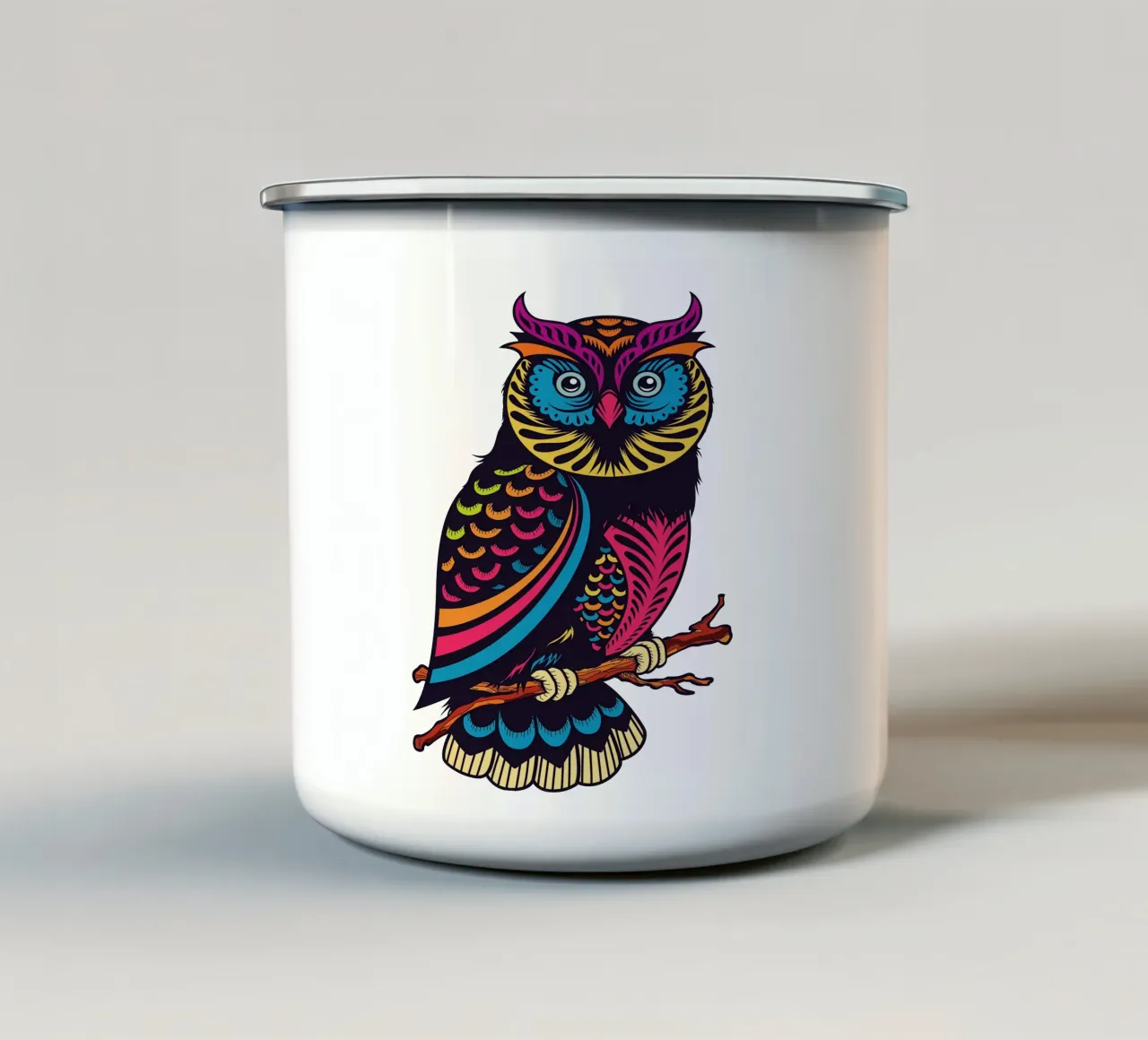 GUFO tazza in smalto da CUTE ART