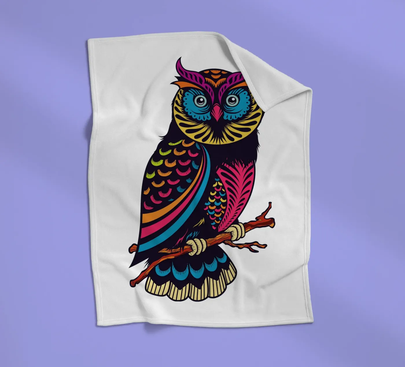 OWL fleecedeken van CUTE ART