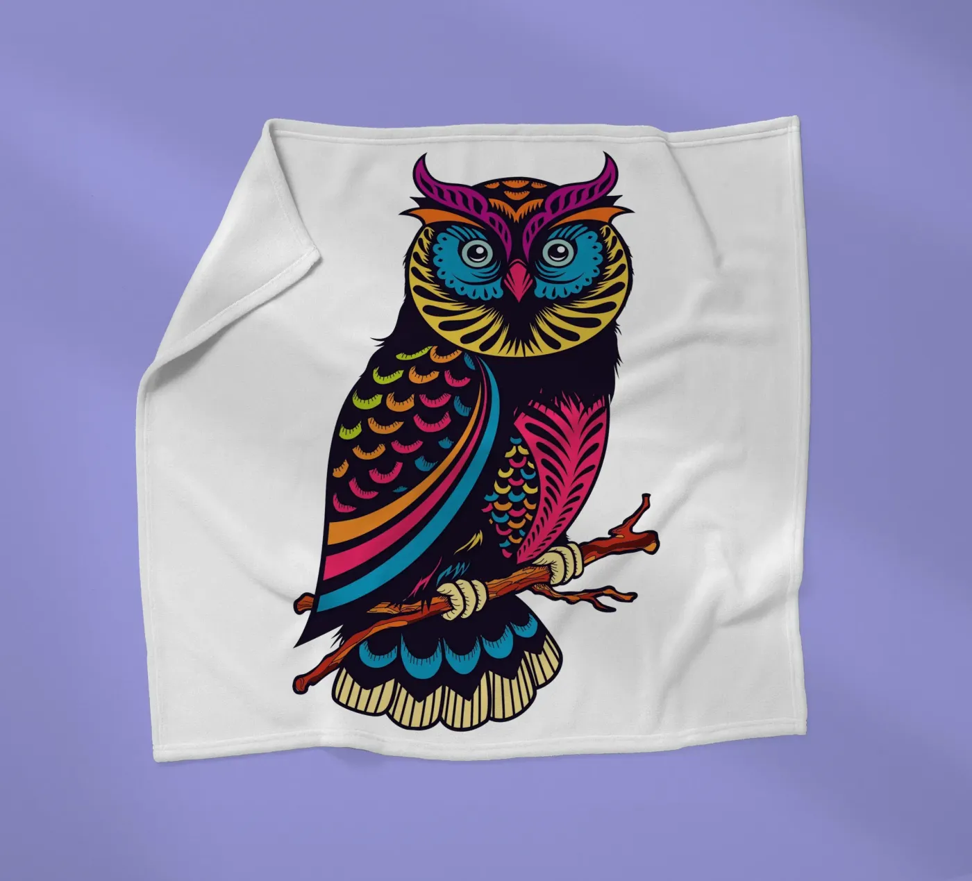 OWL fleecedeken van CUTE ART