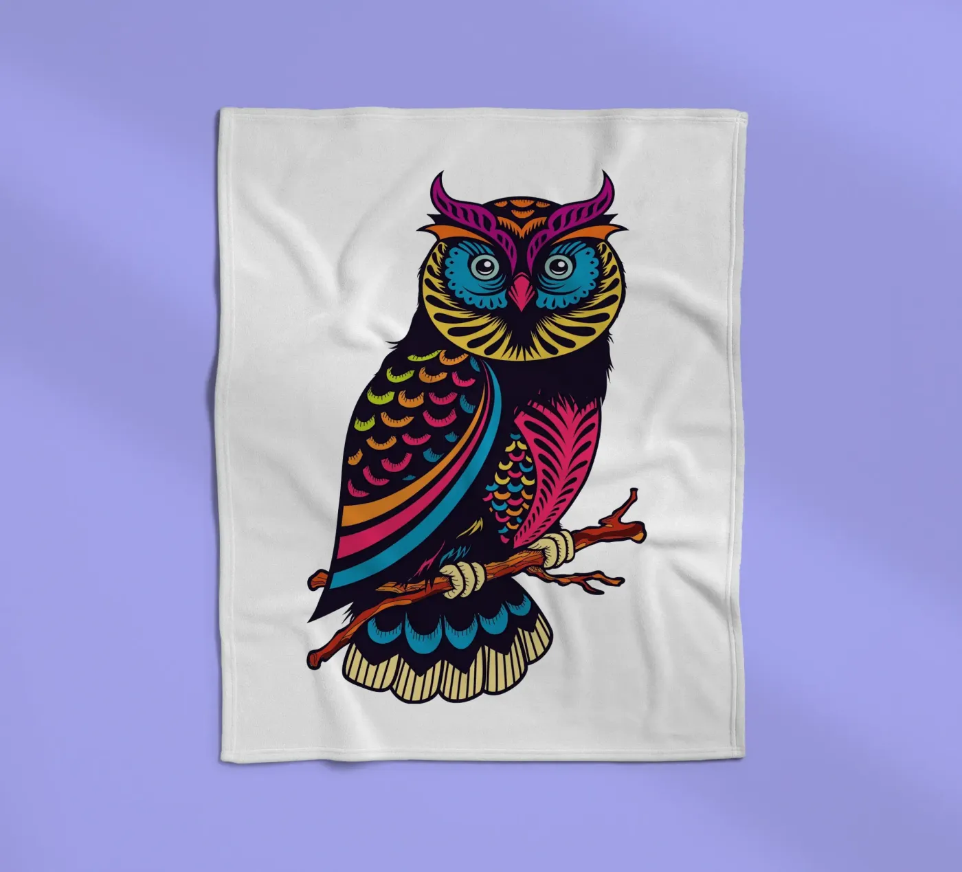 OWL fleecedeken van CUTE ART