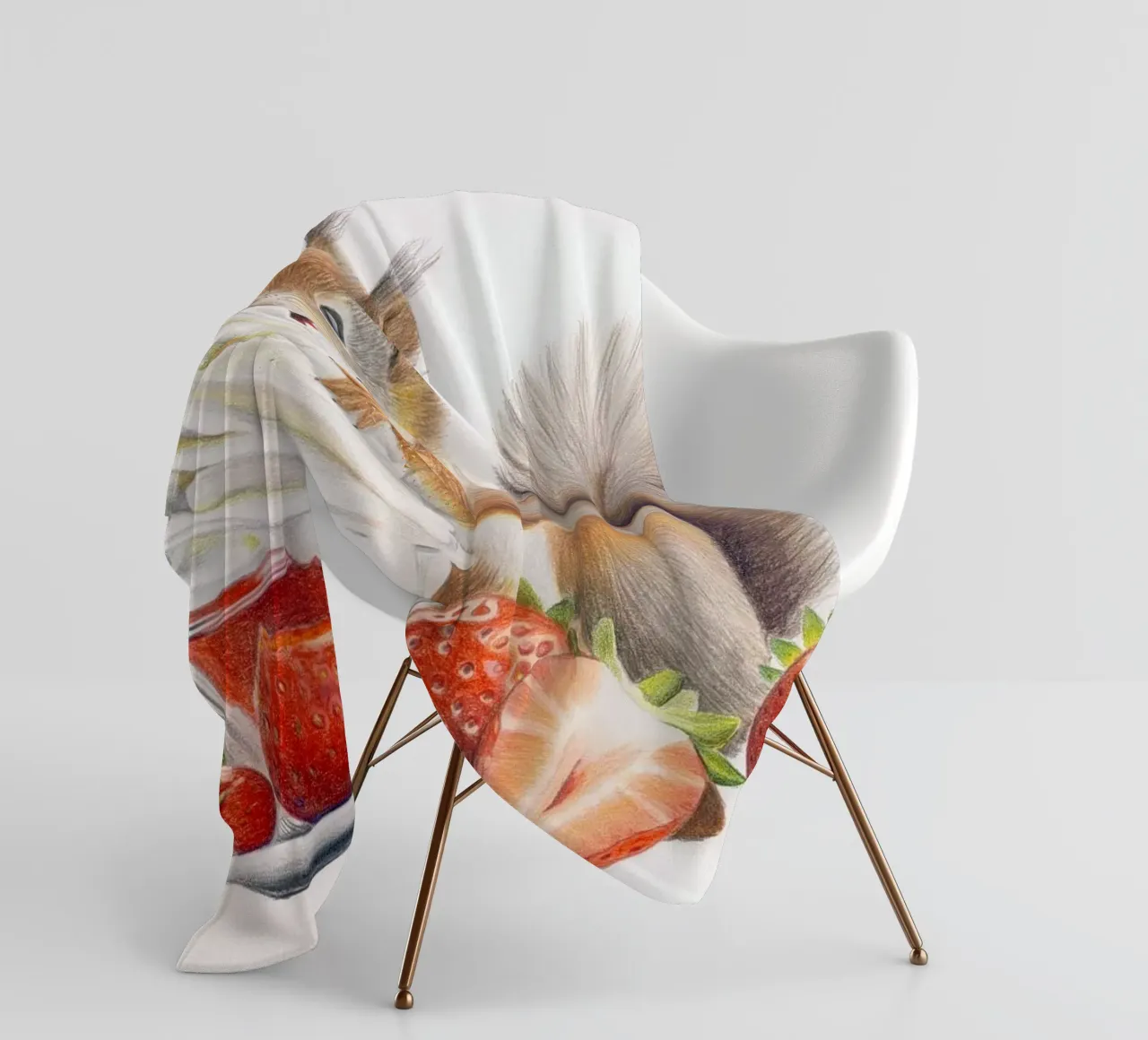 Il tempo delle fragole coperta in pile da Graphit und Farbe
