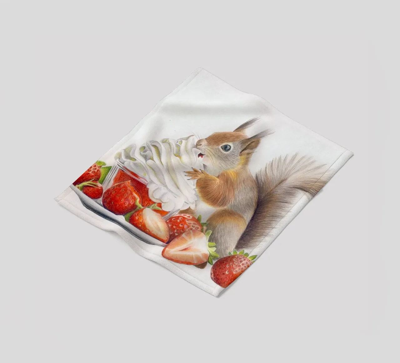 Il tempo delle fragole coperta in pile da Graphit und Farbe