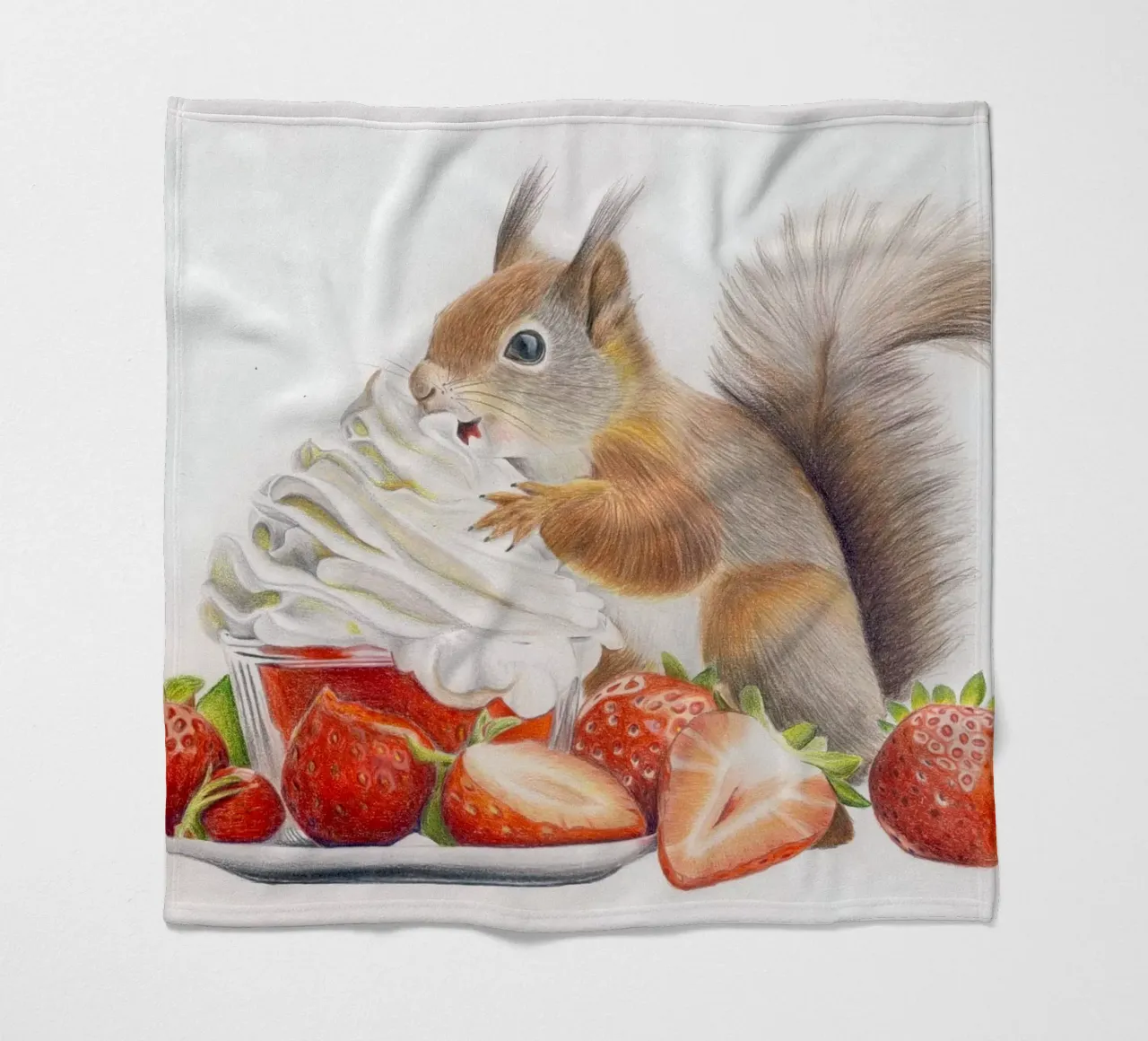 Il tempo delle fragole coperta in pile da Graphit und Farbe