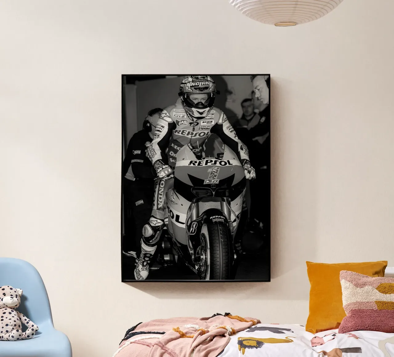 cesey Stoner plexiglass da Black White Poster