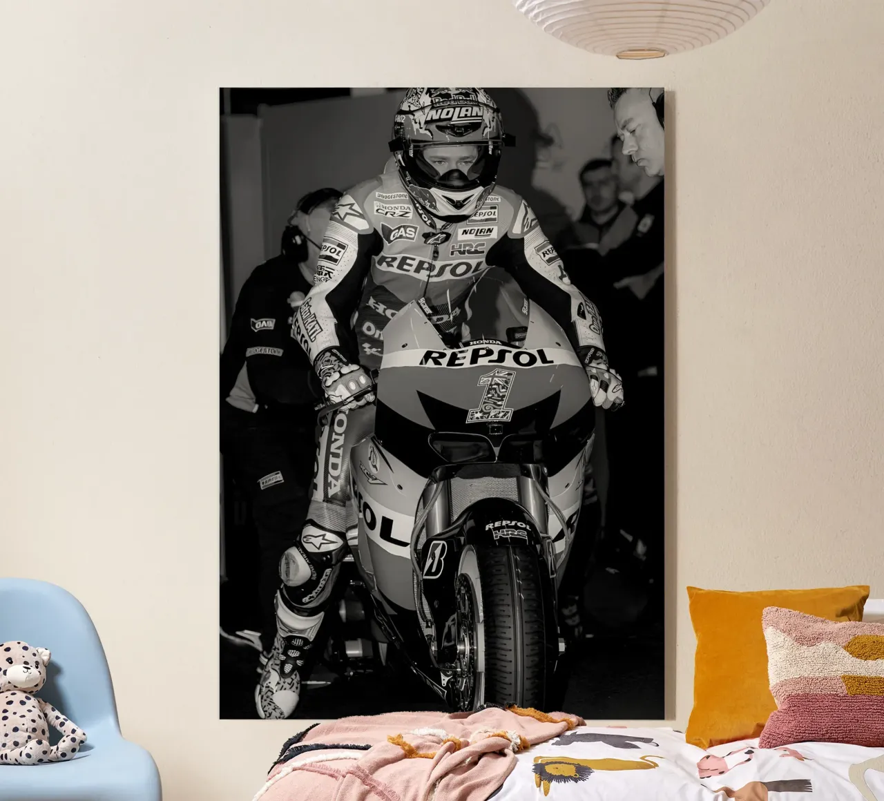 cesey Stoner plexiglass da Black White Poster