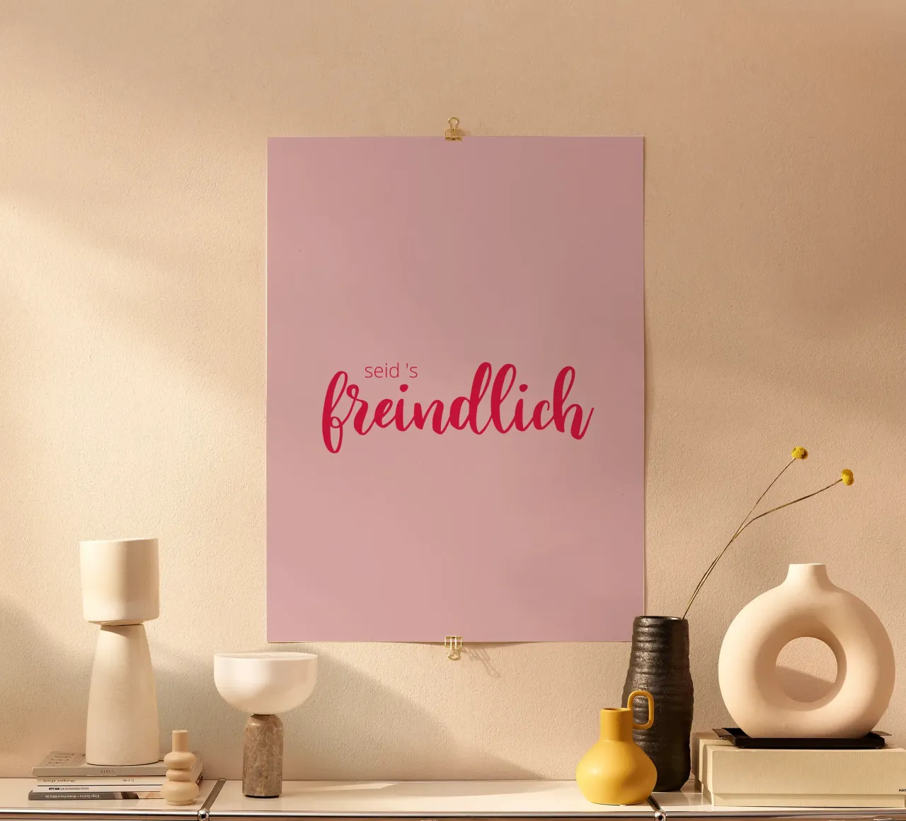 Seids freindlich poster da Made in Bavaria