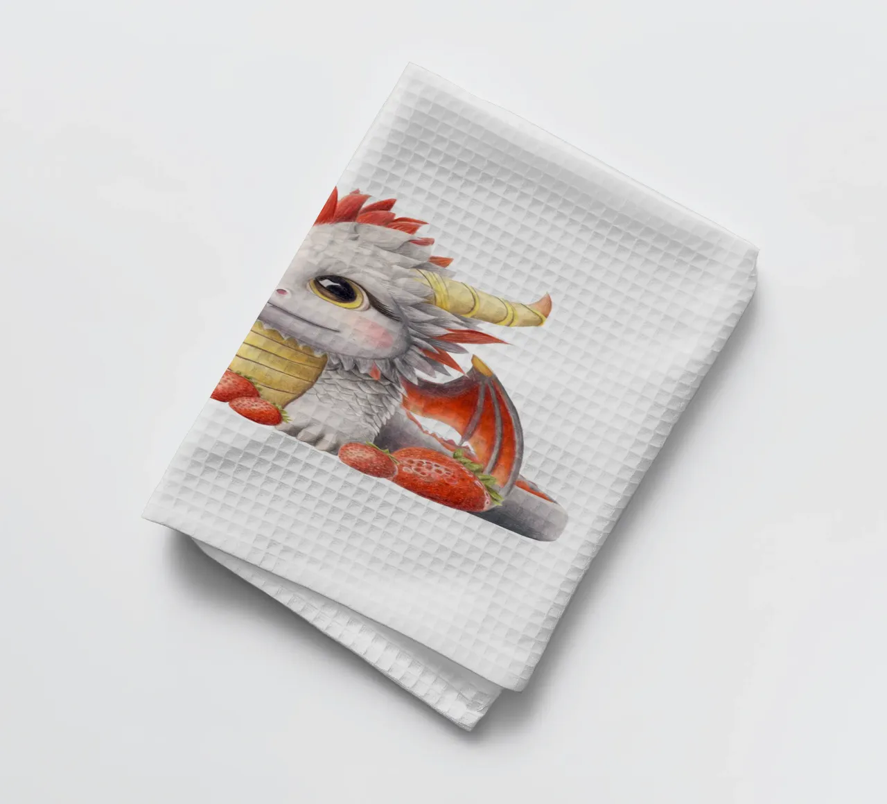Ember der Erdbeerdrache canovaccio da cucina da Graphit und Farbe