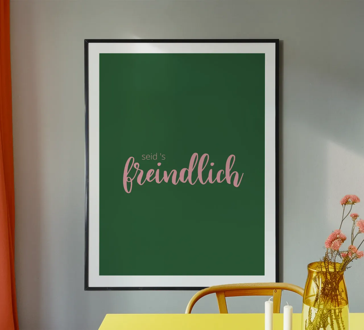 Seids freindlich! poster da Made in Bavaria