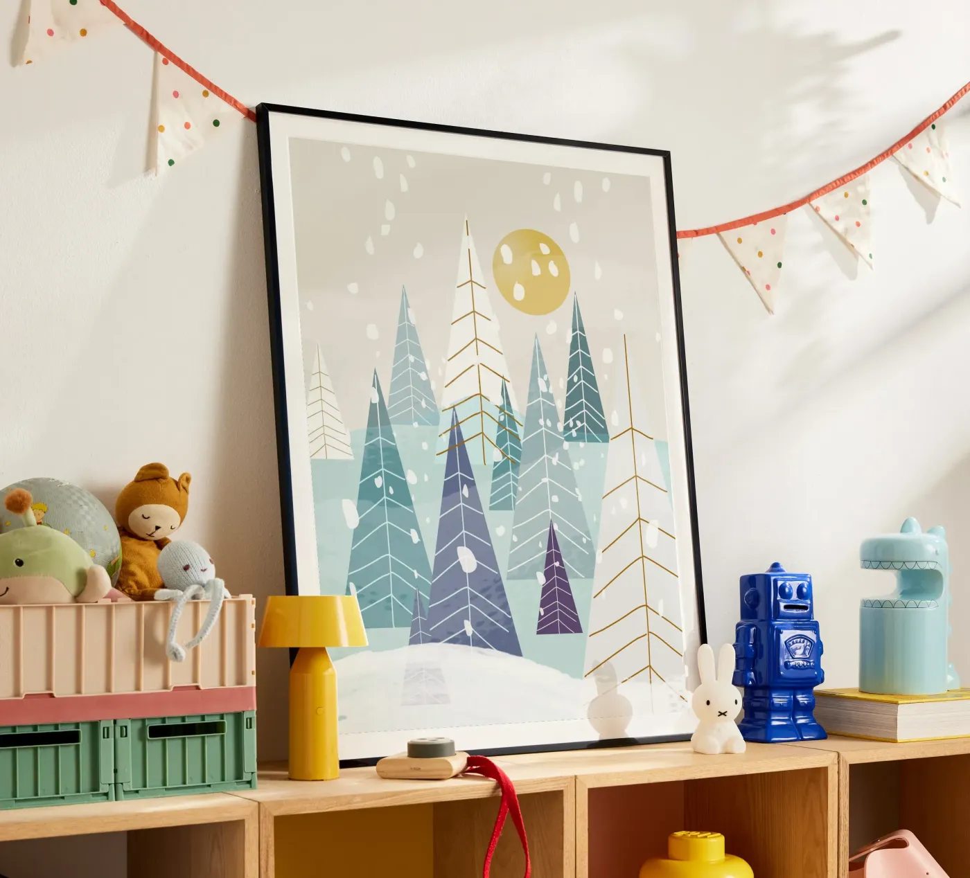 Winterlandschaft Poster von MirimoDesign