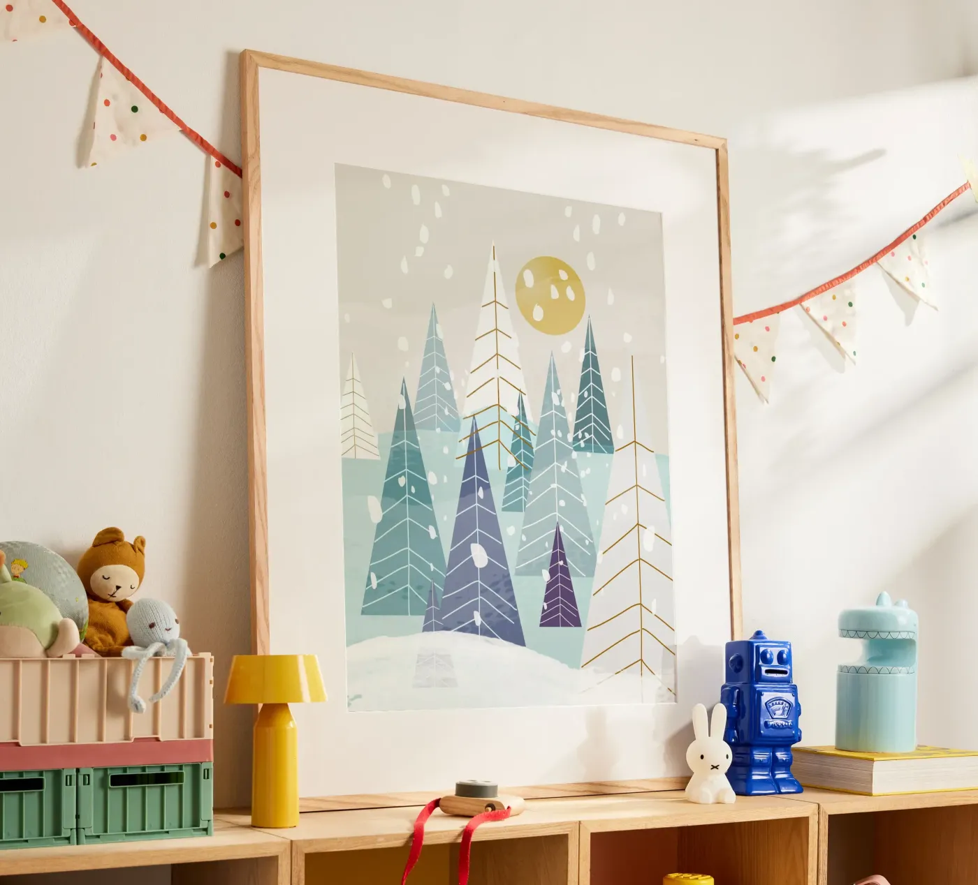Winterlandschaft Poster von MirimoDesign