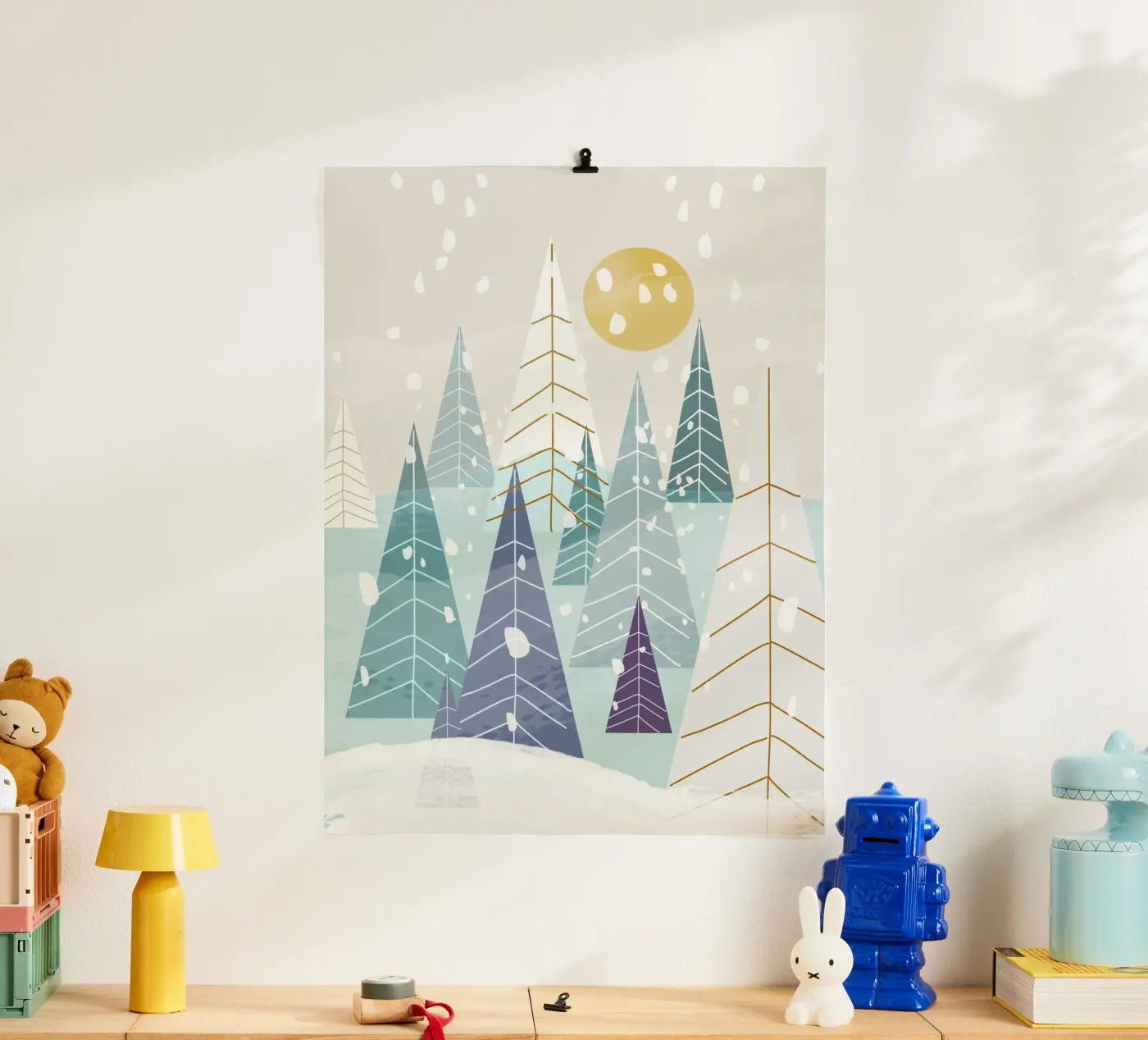 Winterlandschaft Poster von MirimoDesign