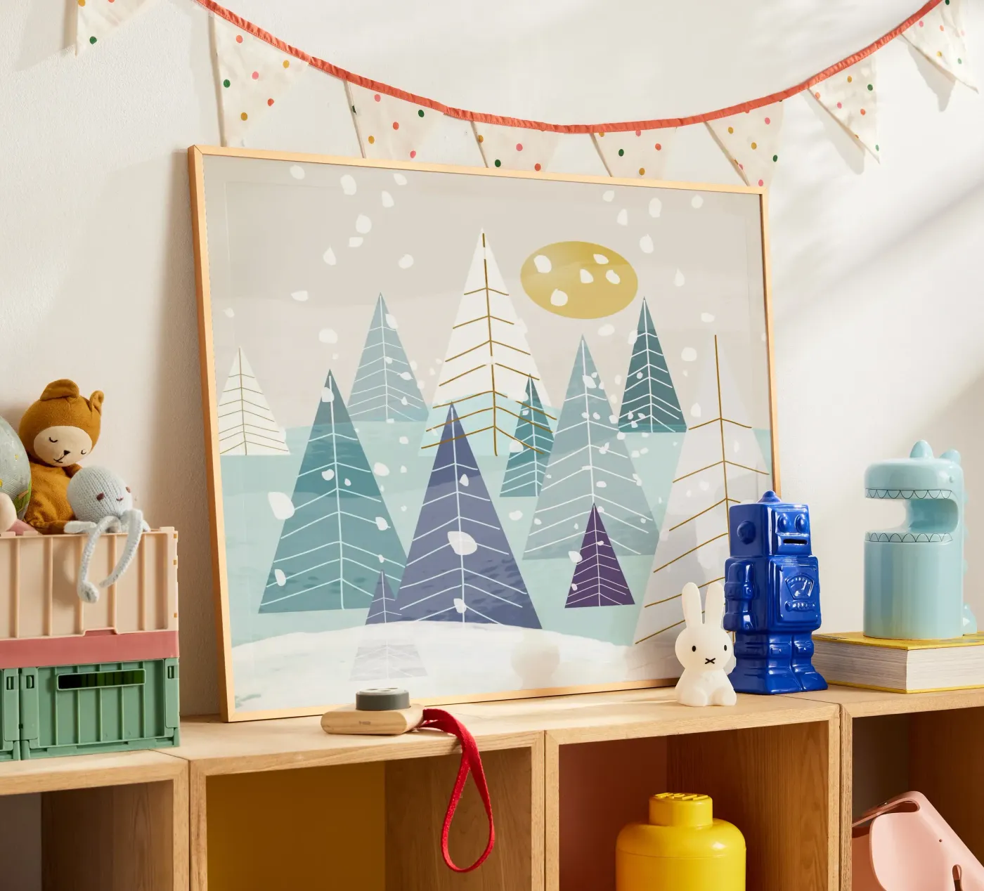 Winterlandschaft Poster von MirimoDesign