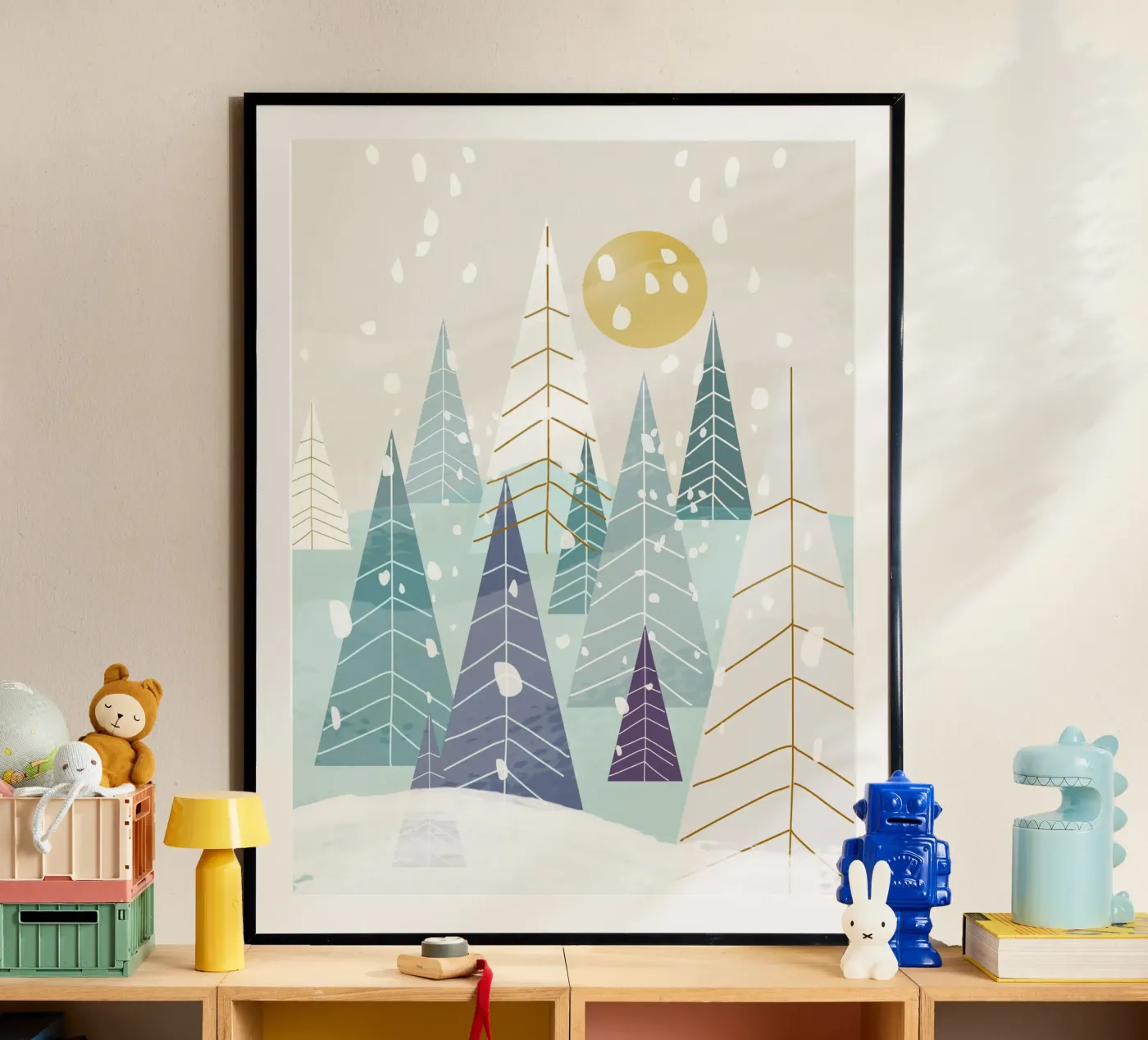 Winterlandschaft Poster von MirimoDesign