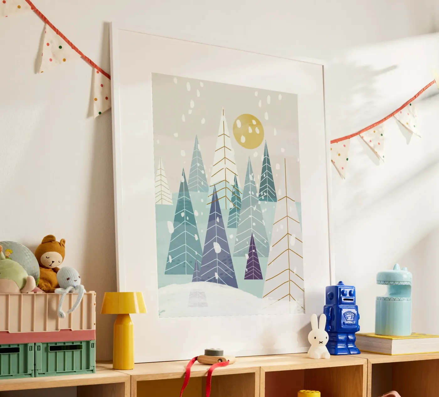 Winterlandschaft Poster von MirimoDesign