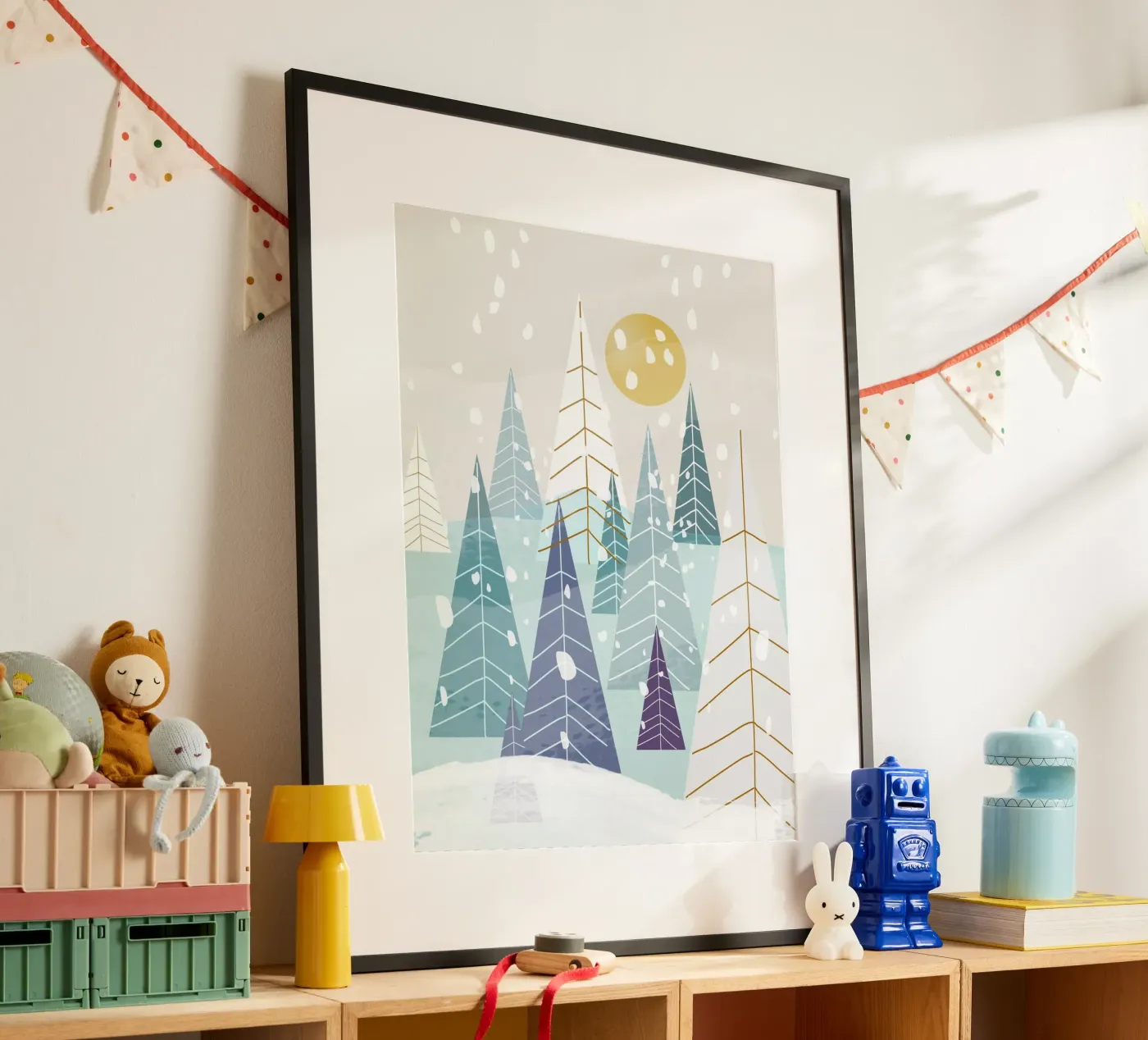 Winterlandschaft Poster von MirimoDesign