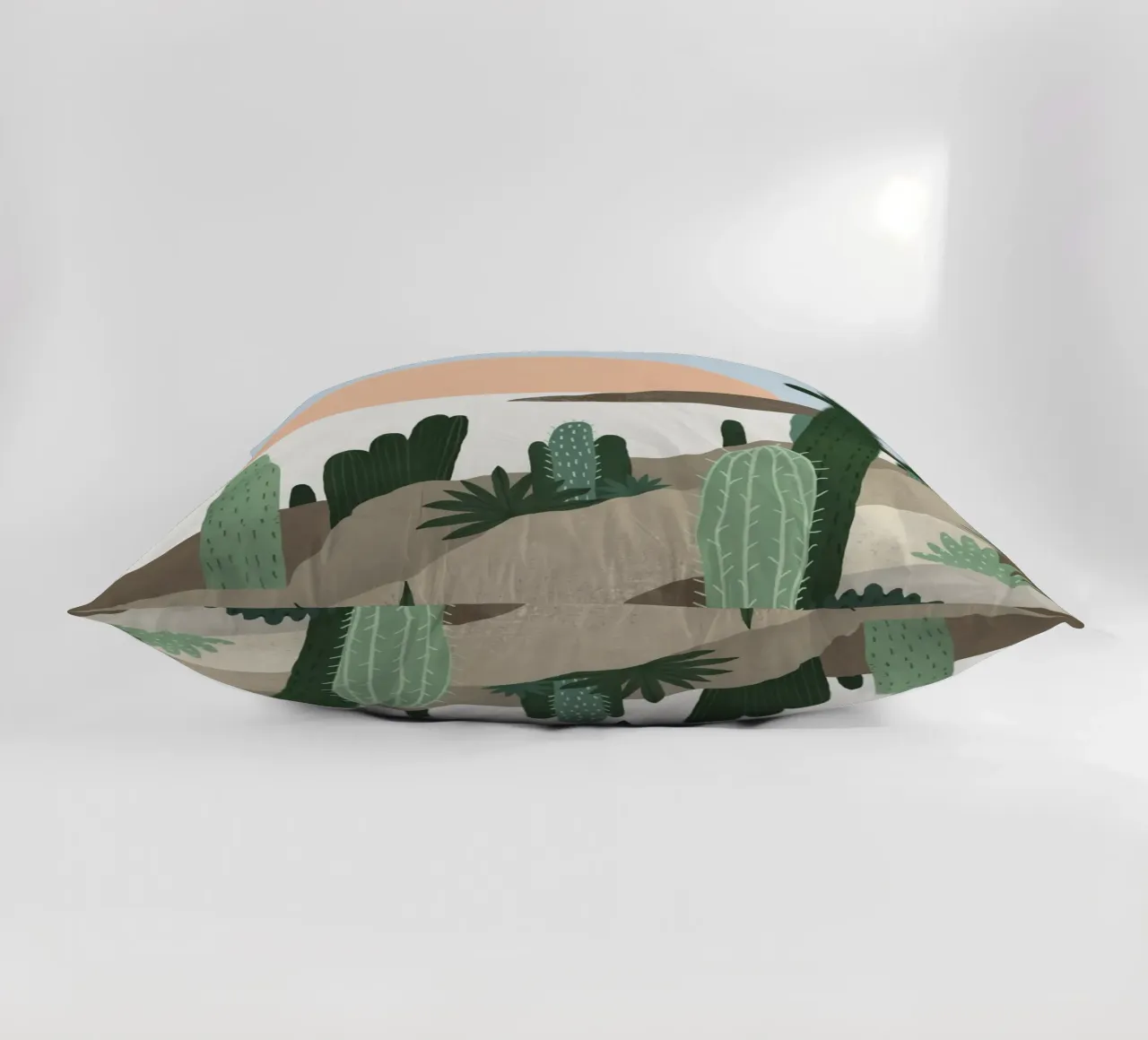 Cactus Print | Desert Landscape | Boho Poster | Scandidesign decorative cushion by DrawAndWander