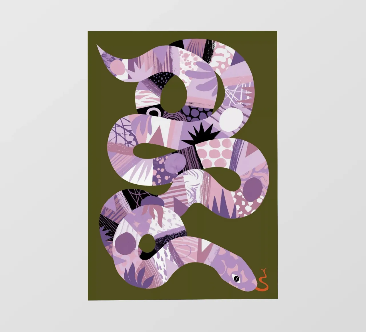 Snake fotobehang van Tom Abbiss Smith