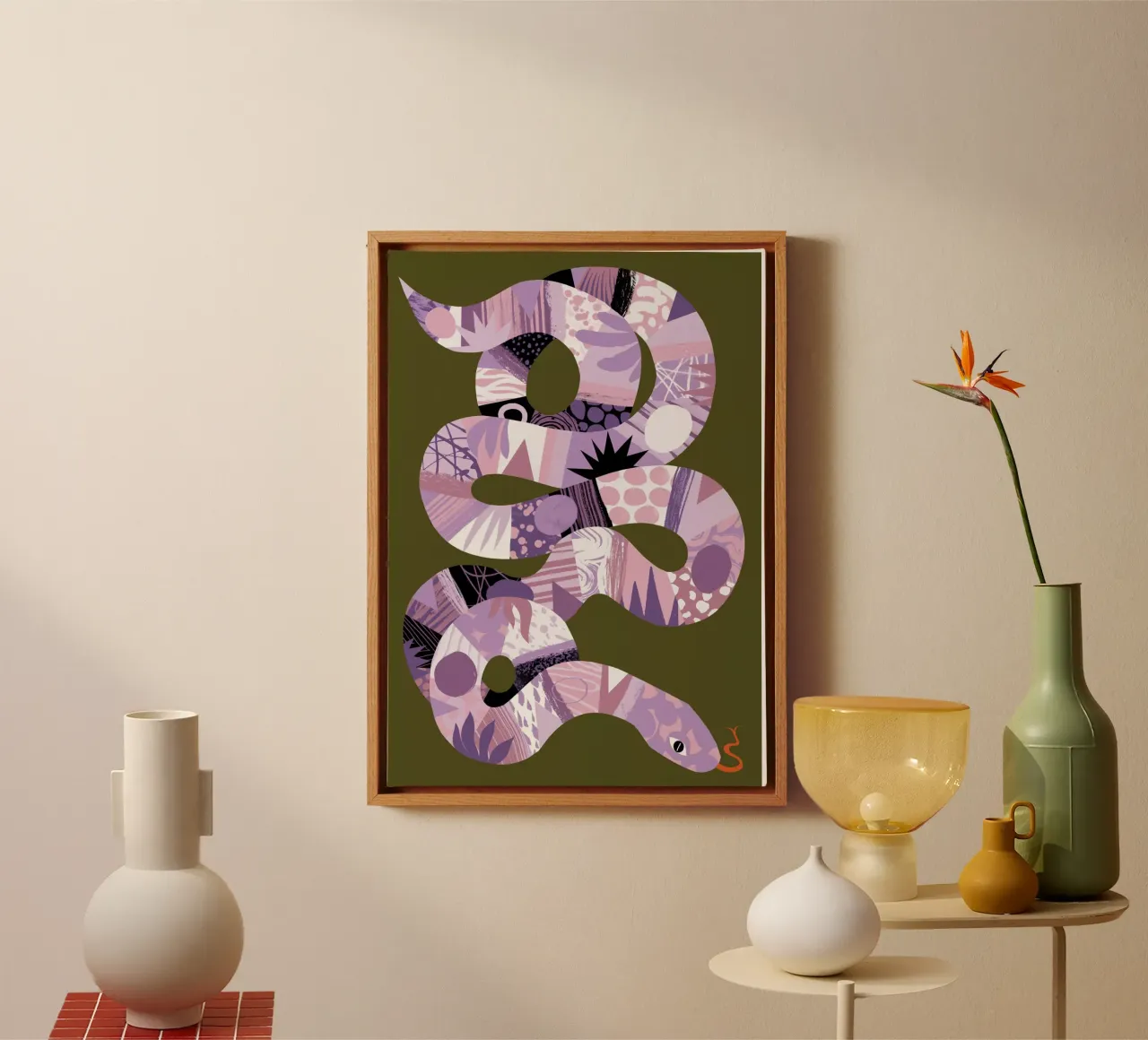 Snake canvas by Tom Abbiss Smith