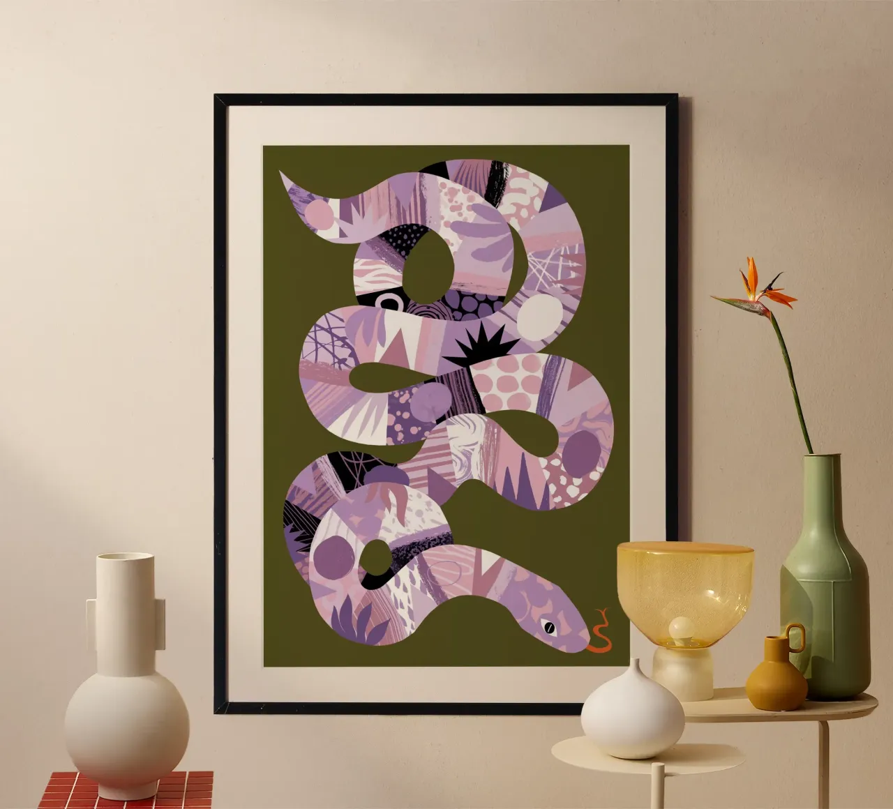 Snake poster da Tom Abbiss Smith