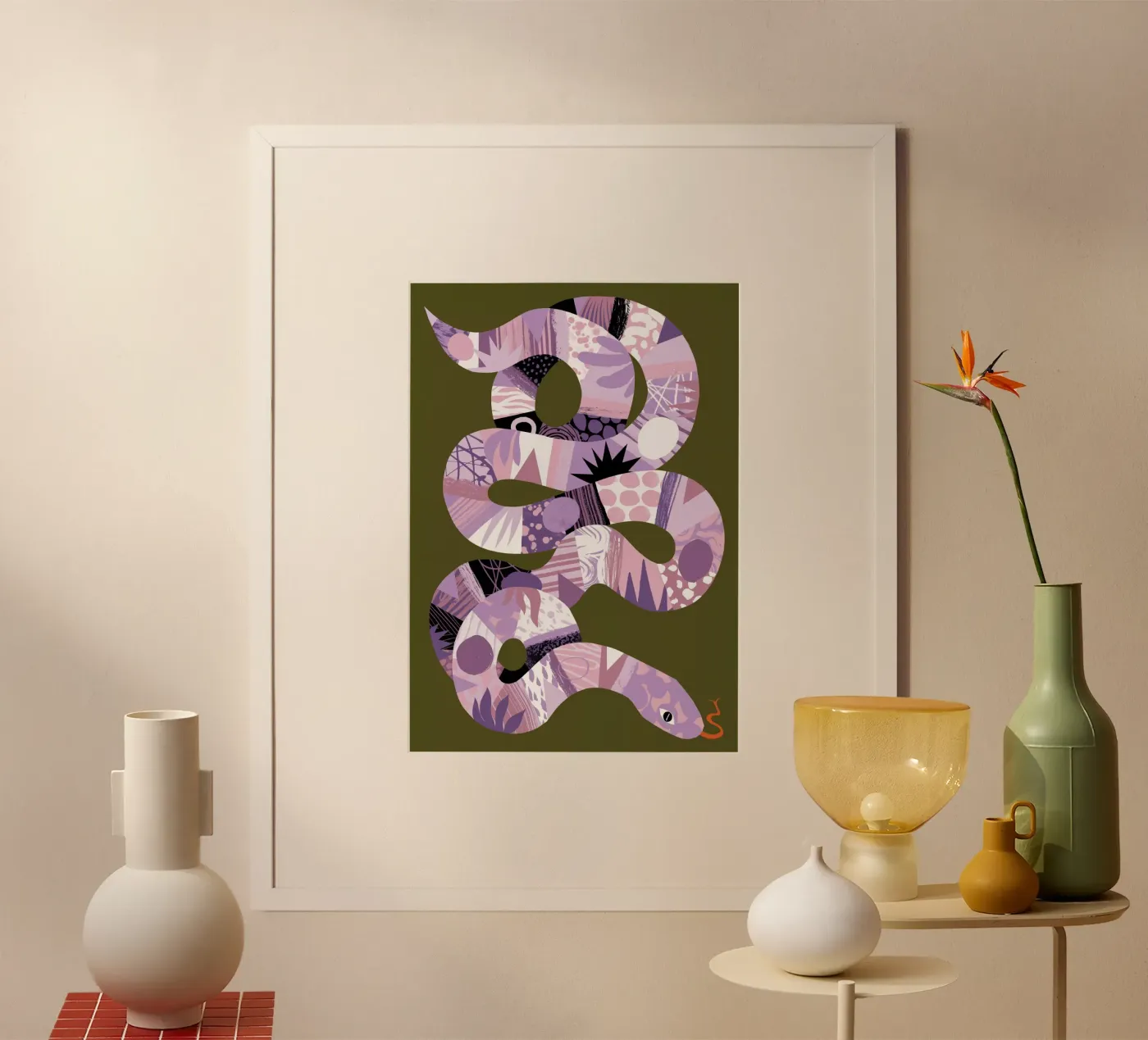 Snake poster by Tom Abbiss Smith