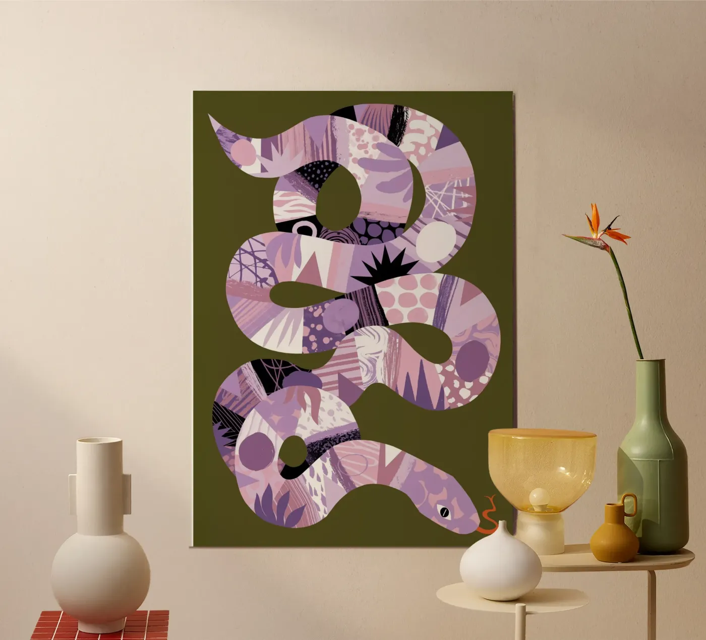 Snake poster by Tom Abbiss Smith