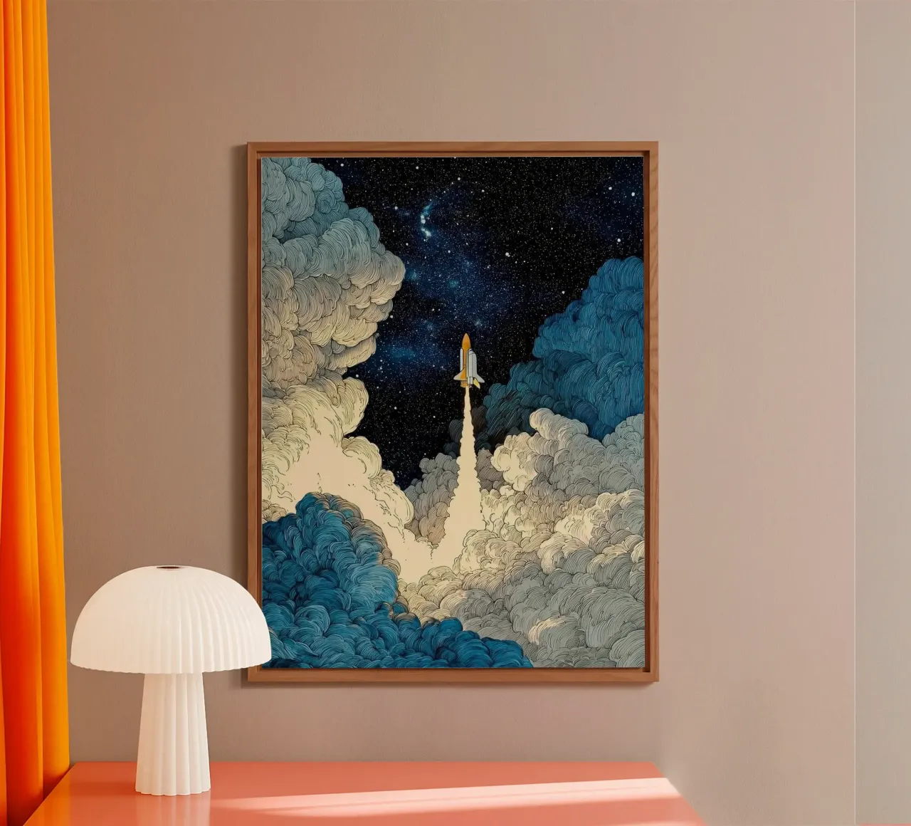 spaceship and cloud alluminio dibond da scoten