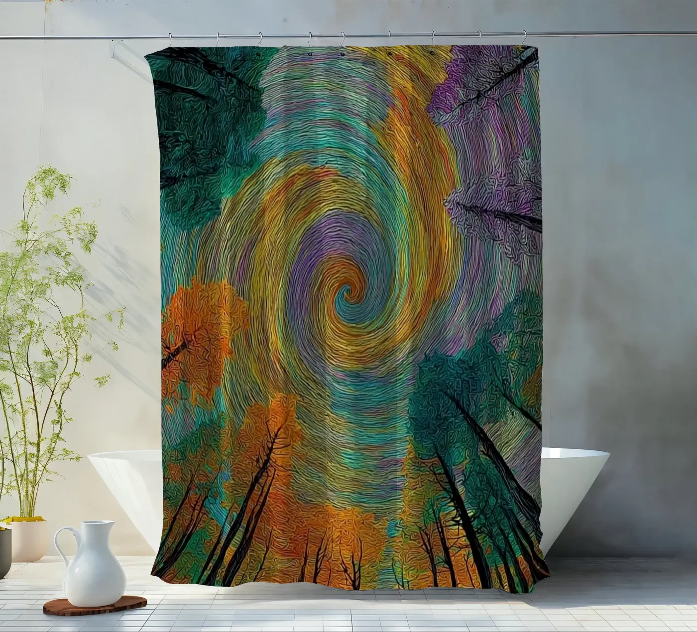 circle cloud Duschvorhang von scoten