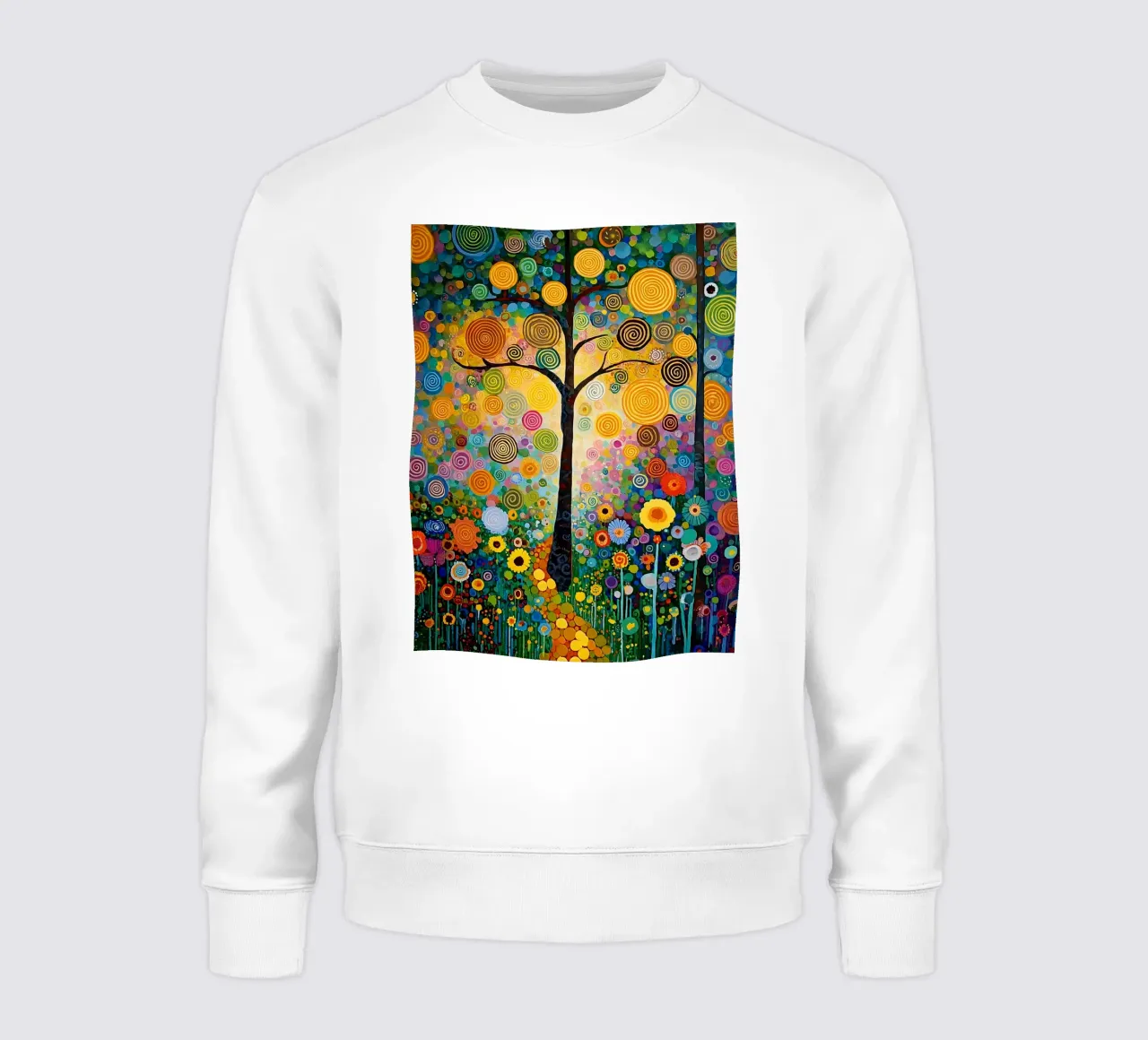Forest flowers colorful, style Klimt felpa da MATEOart