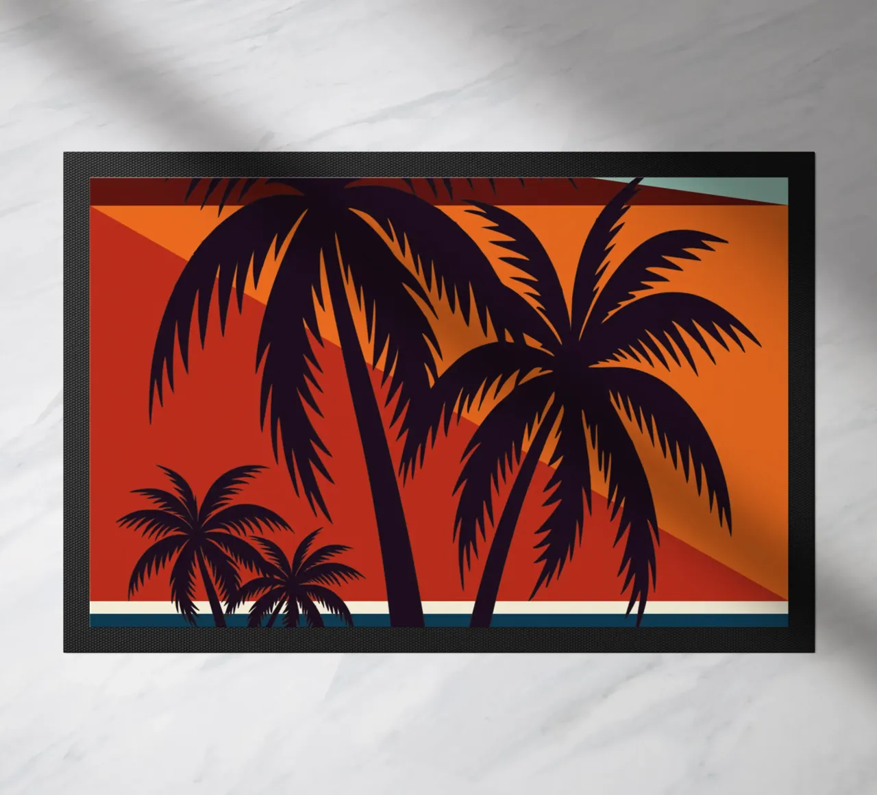 Coconut tree doormat by Unique Urban Life