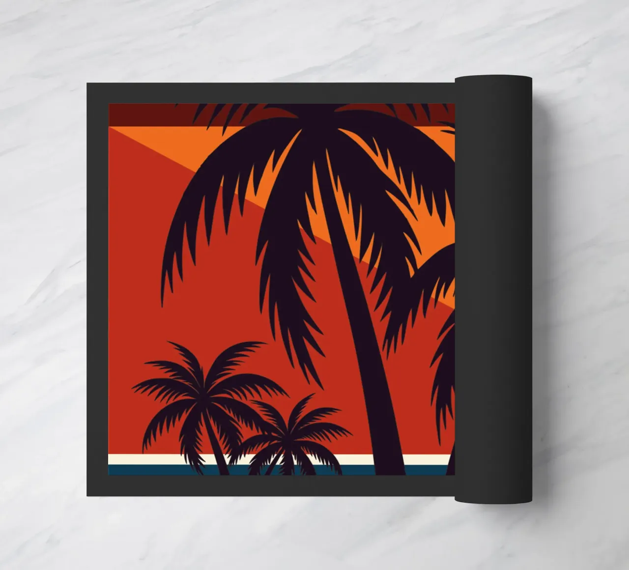 Coconut tree doormat by Unique Urban Life