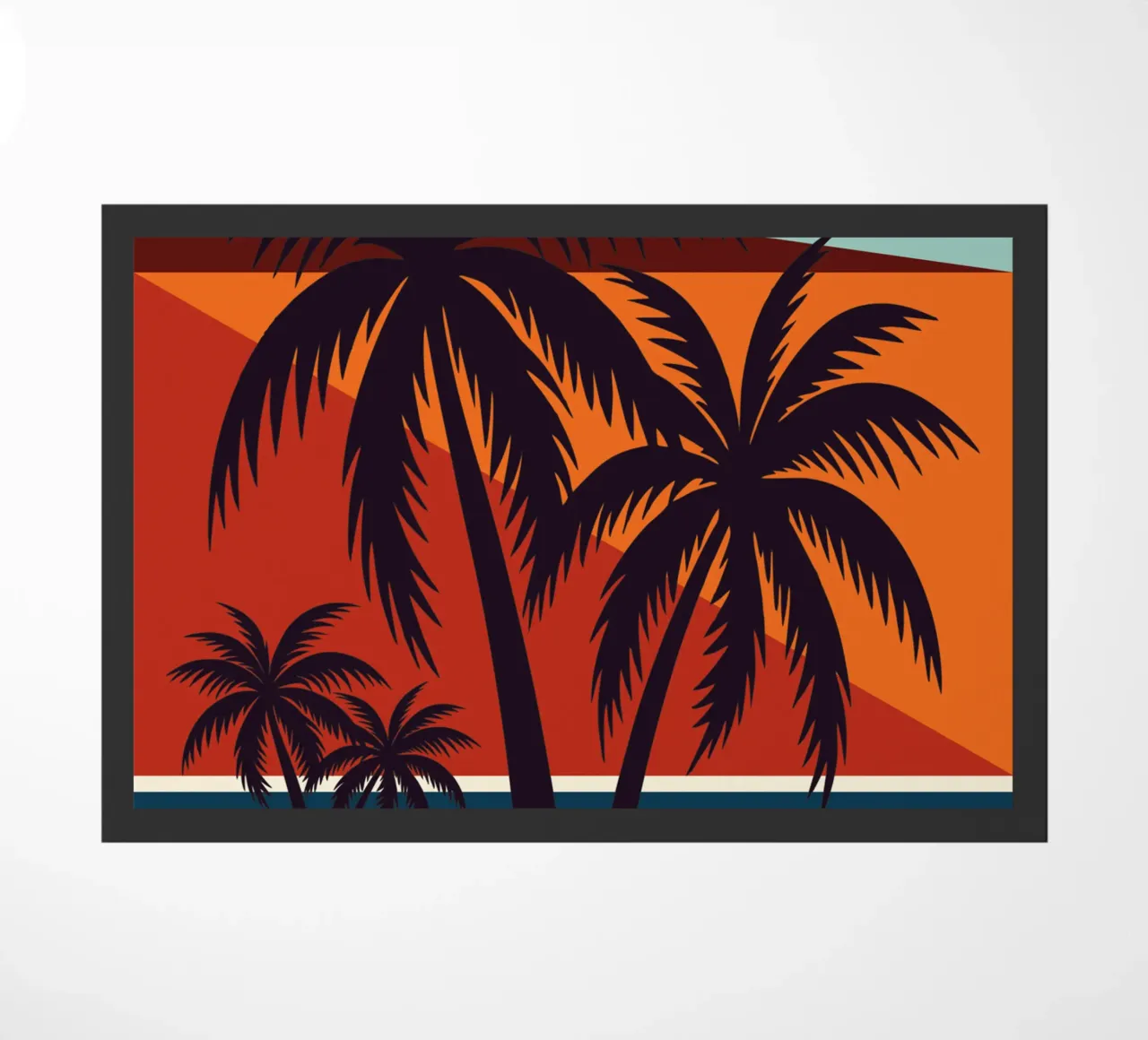 Coconut tree doormat by Unique Urban Life