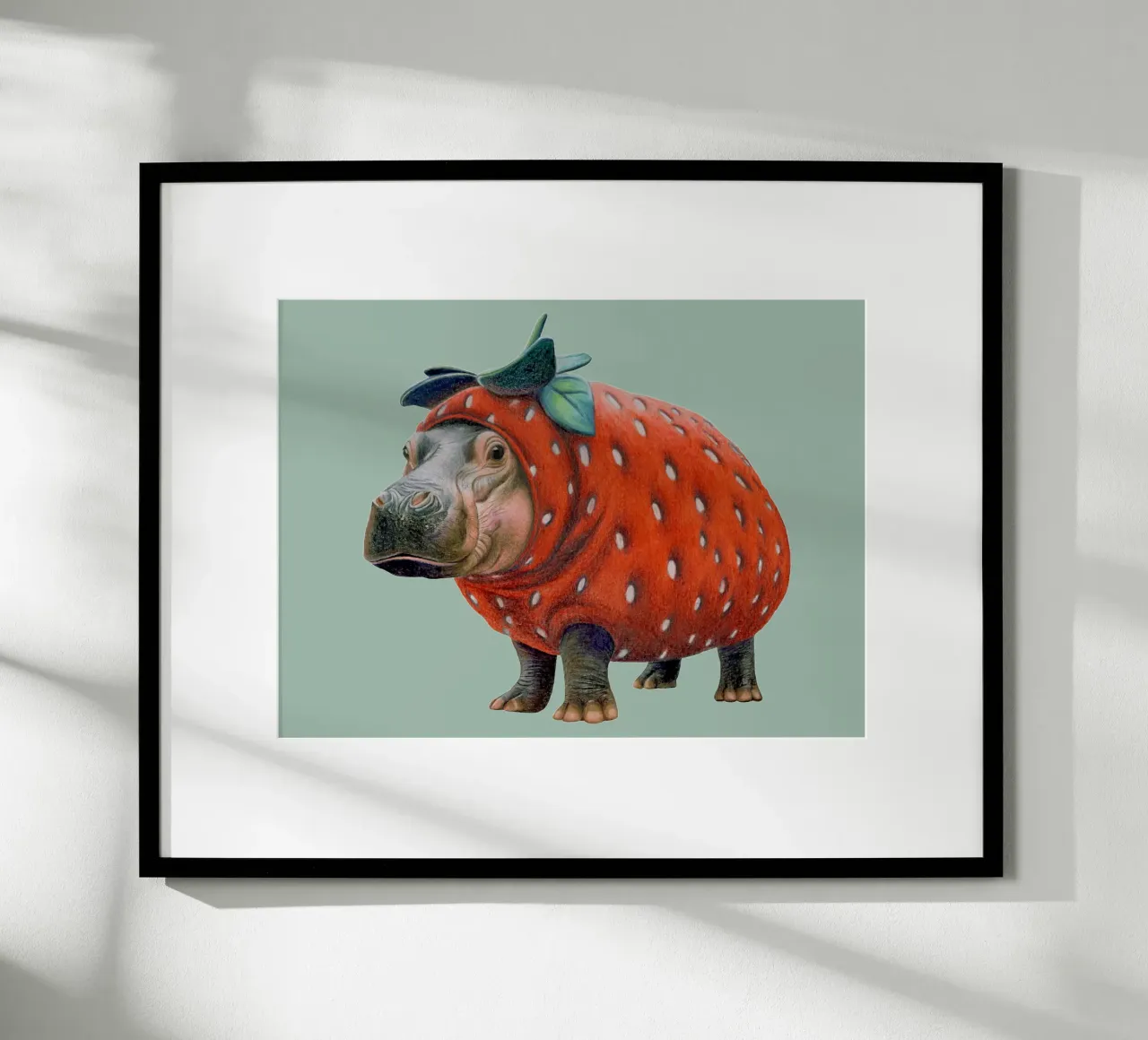 Ippopotamo fragola carta hahnemühle da Graphit und Farbe