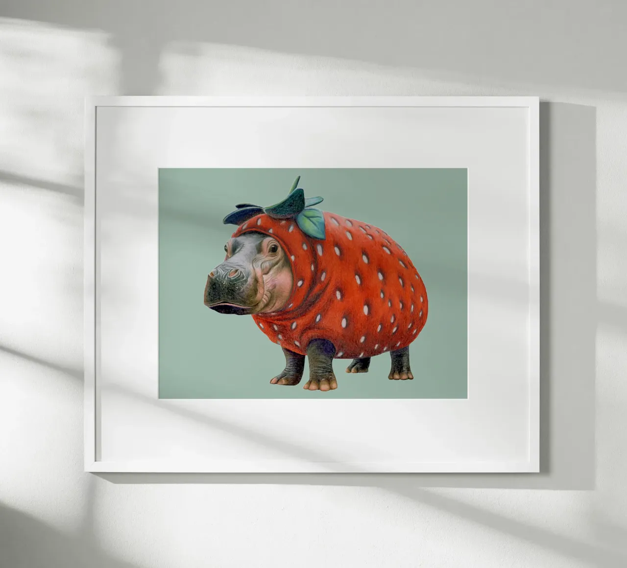 Ippopotamo fragola carta hahnemühle da Graphit und Farbe