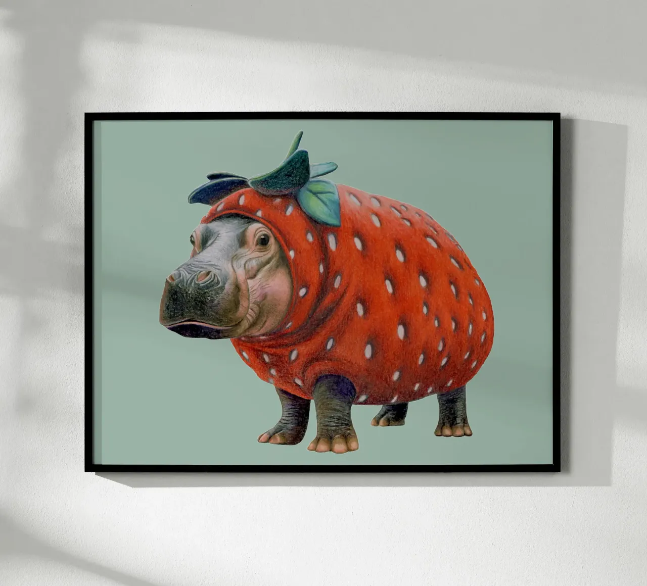 Ippopotamo fragola carta hahnemühle da Graphit und Farbe