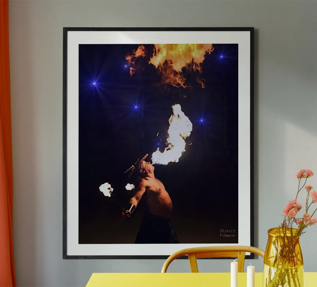 LO SPUTAFUOCO. poster da THIERRY VOBMANN.MY BEST PHOTOS.