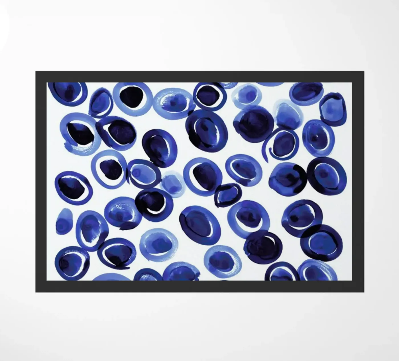 Blue Pebble deurmat van Amy Sia