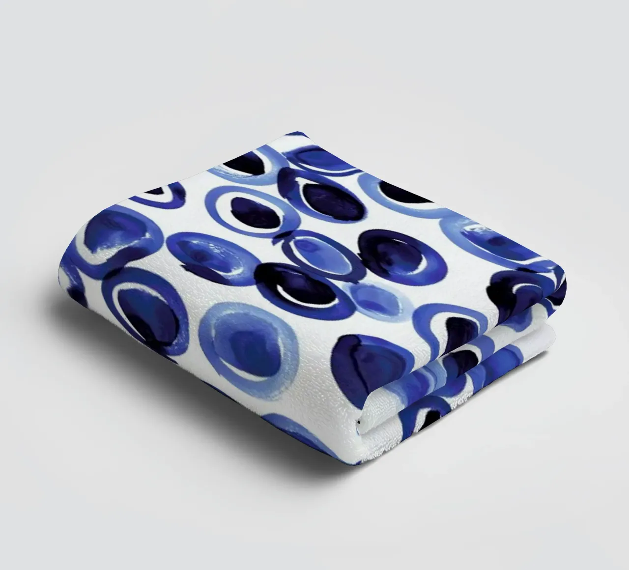 Blue Pebble towel by Amy Sia