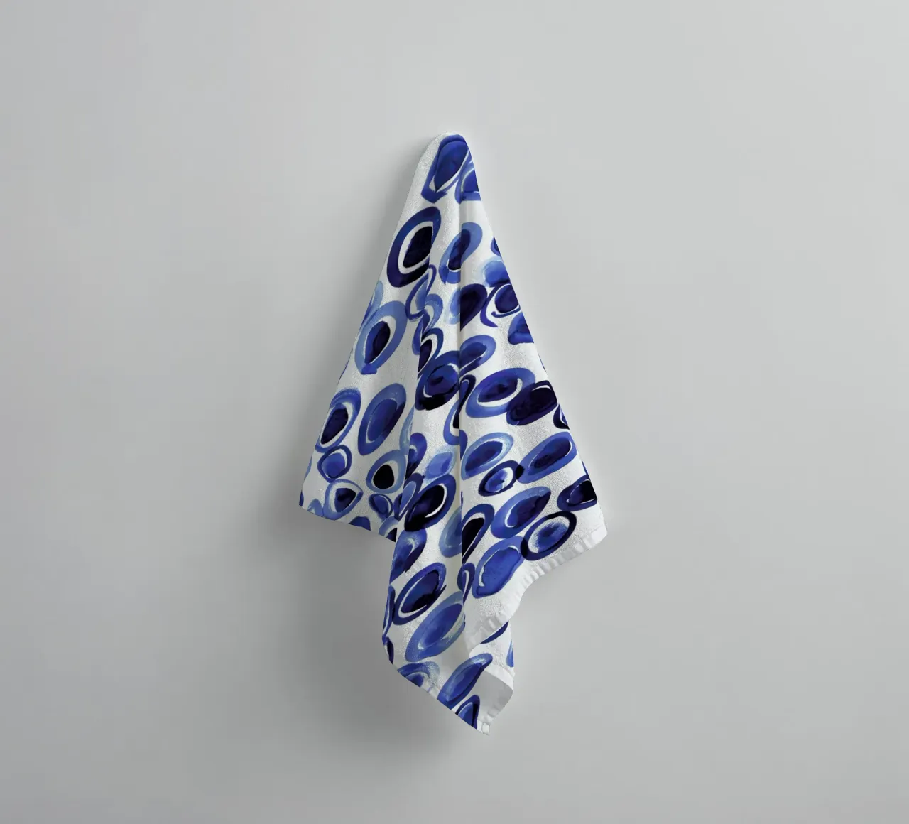 Blue Pebble towel by Amy Sia