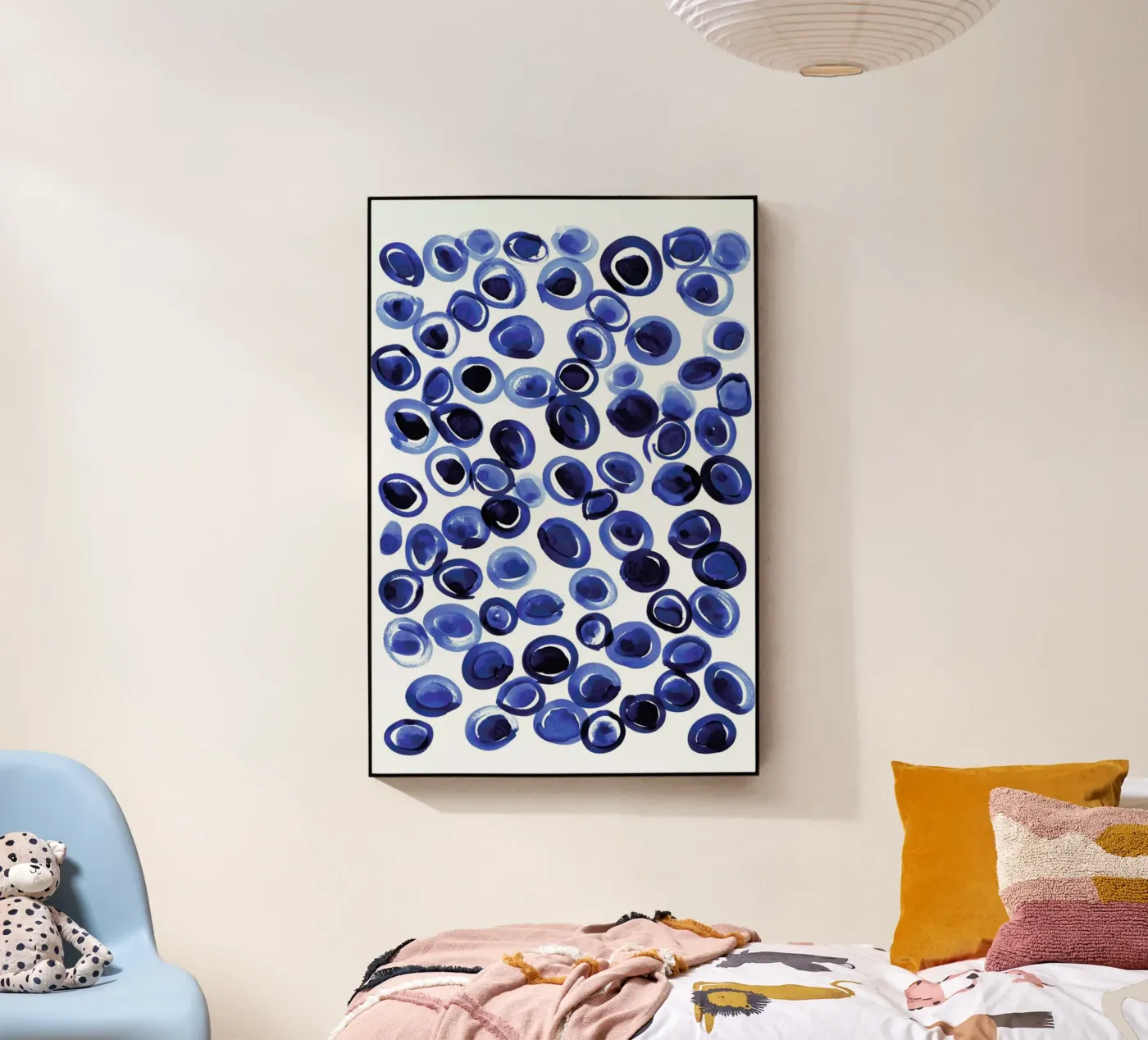 Blue Pebble acryl van Amy Sia