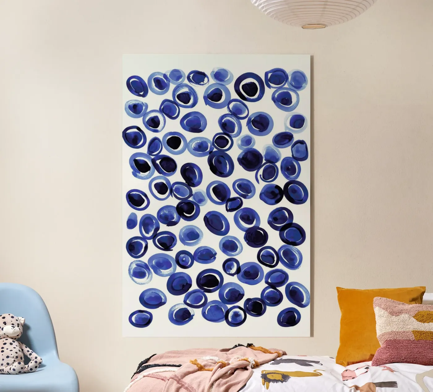 Blue Pebble acryl van Amy Sia