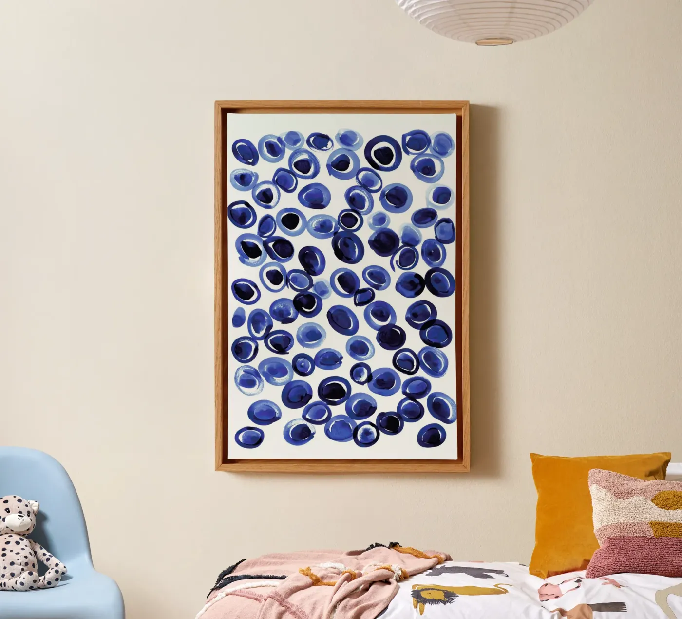 Blue Pebble tela da Amy Sia