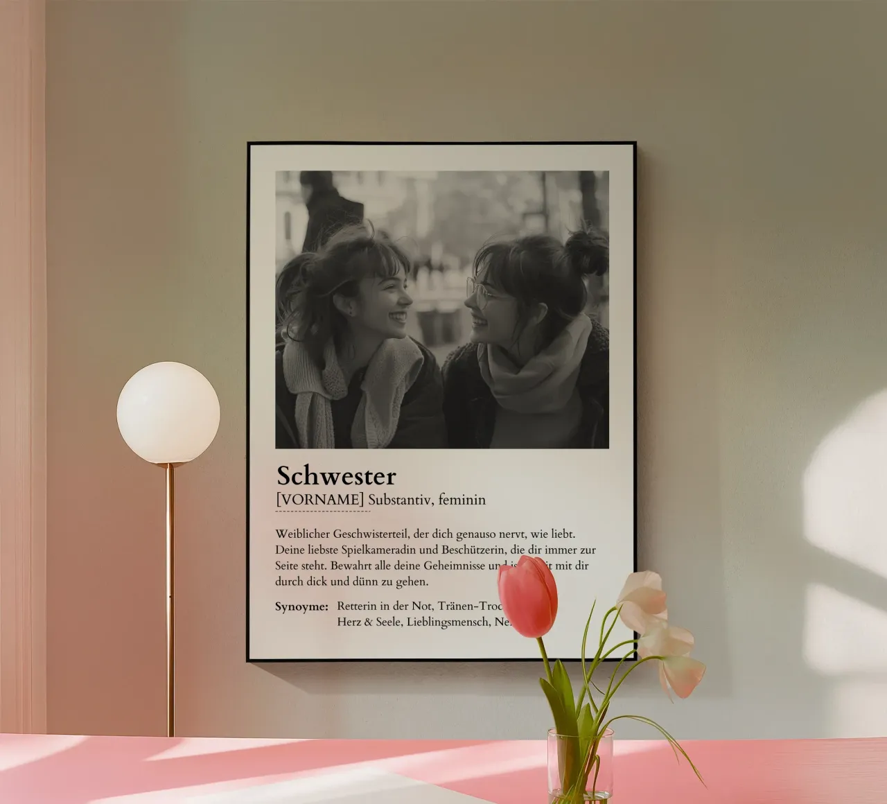 Schwester acryl van Gift Ideas