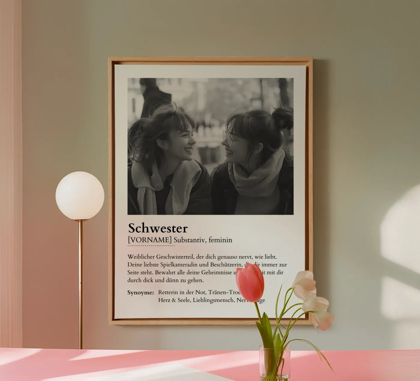 Schwester canvas van Gift Ideas