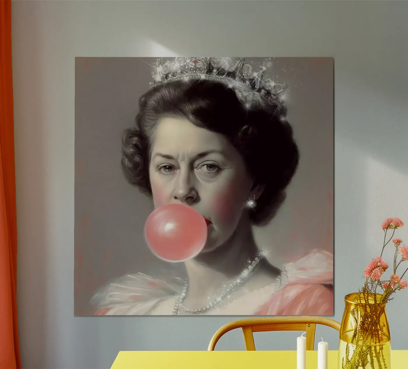 Glitter Queen poster van Dikhotomy