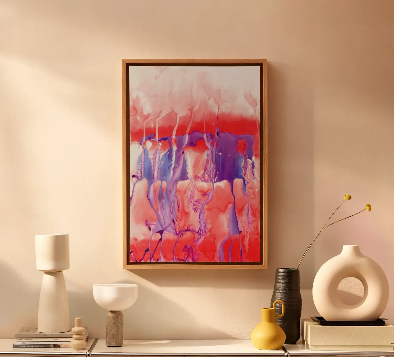 Colossal Dynamite canvas met Baklijst van Amy Sia