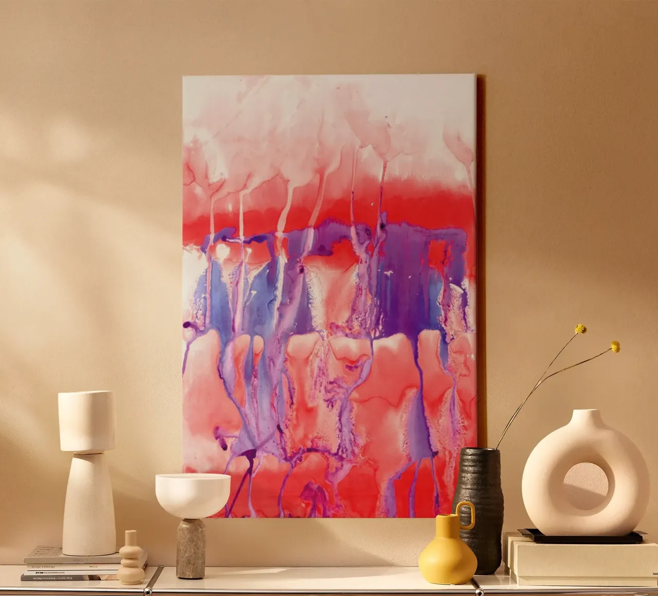 Colossal Dynamite canvas met Baklijst van Amy Sia