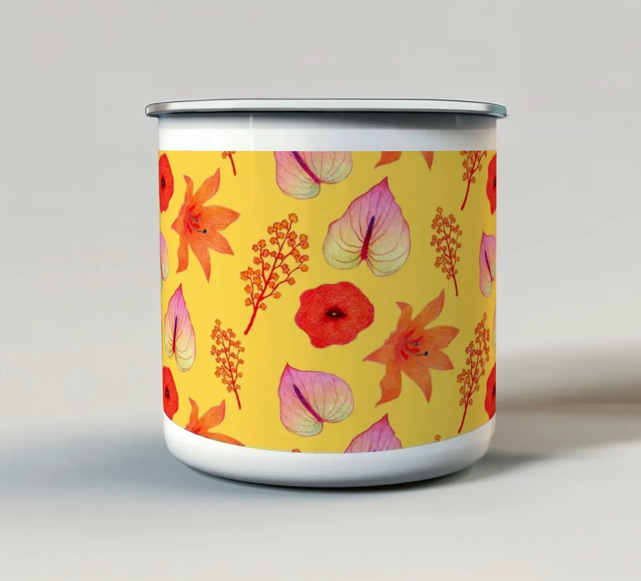 Autumn Vibes II tazza in smalto da Natalie Foss